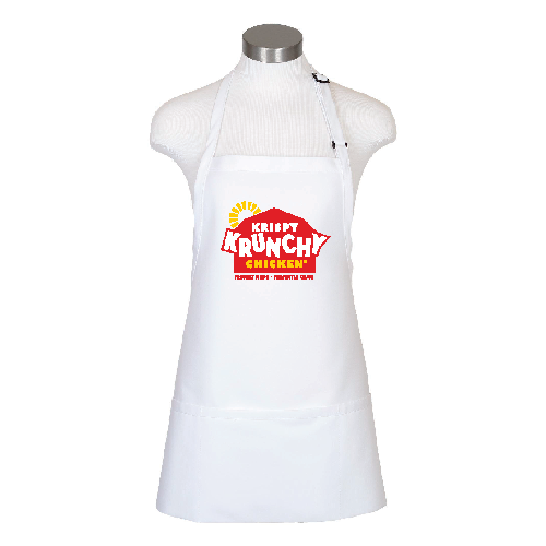 Short Apron with Pockets - White