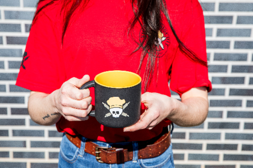 Skully Coffee Cup (Black/Yellow)