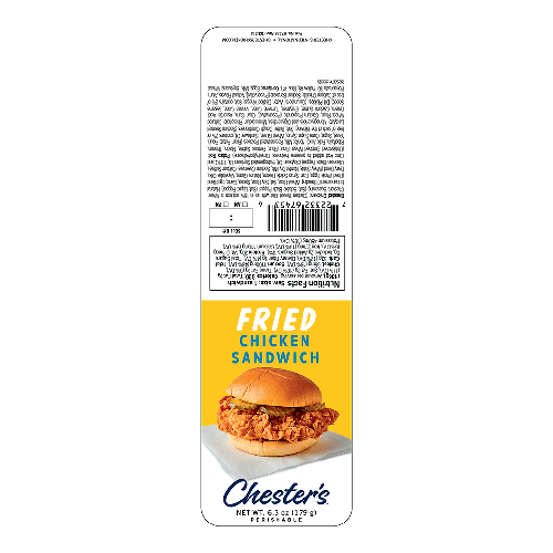 Fried Chicken Sandwich Label