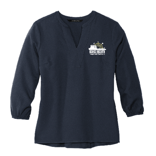 Mercer+Mettle® Women's Stretch Crepe 3/4-Sleeve Blouse
