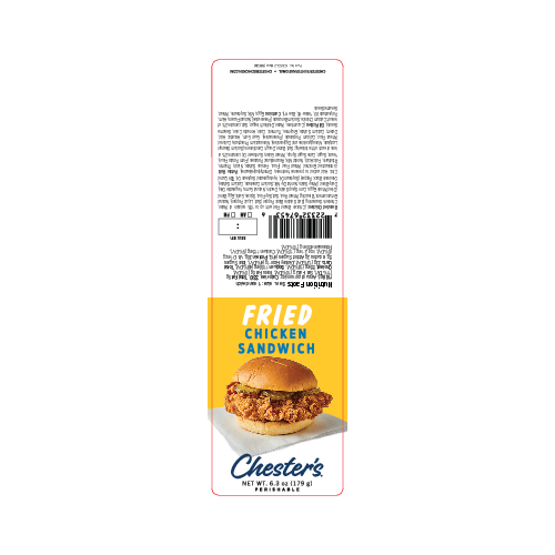 Fried Chicken Sandwich Label (250/Roll)