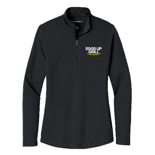 Women's 1/4 Zip Pullover (Black)