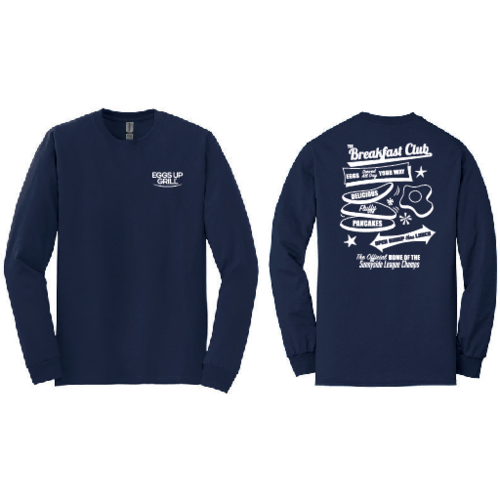 Breakfast Club Baseball LS Tee (Navy)