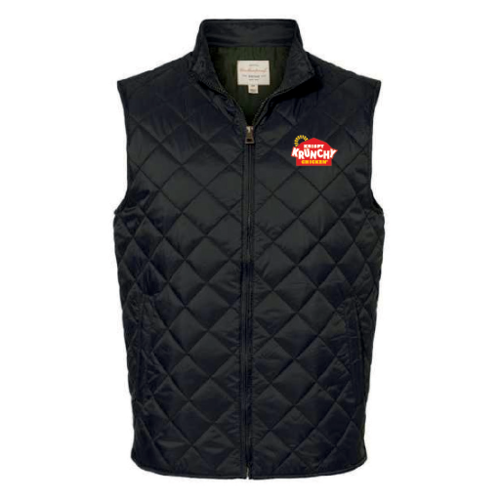 Men's Black Weatherproof Quilted Vest