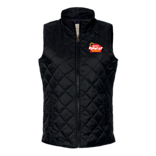Women's Black Weatherproof Quilted Vest
