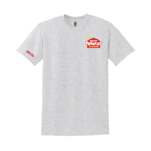 Grey Logo T-Shirt with Sleeve Tagline