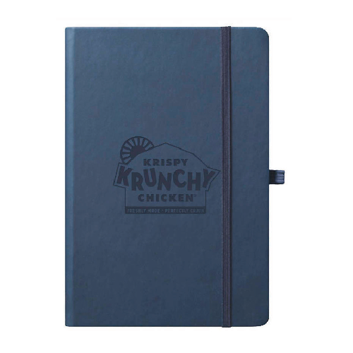 Medium Journal in Navy with Deboss Logo