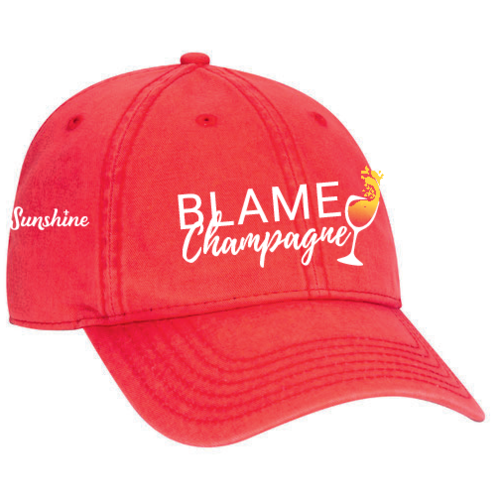 Ruby Sunshine Blame Champagne Hat