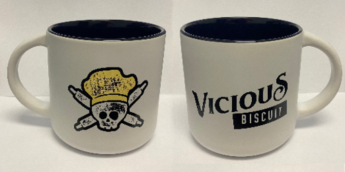 Skully Coffee Cup (White/Black)